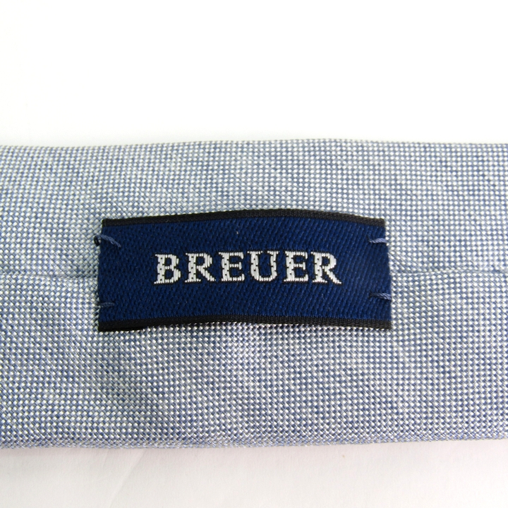 BREUER/ブリューワー/ウール×シルク混小紋柄/イタリア製ネイビータイ