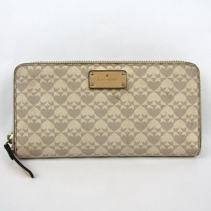 ケイトスペード 長財布 ラウンドファスナー レザー ロング