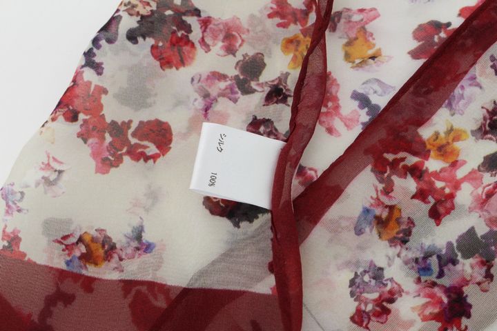 ポールスミス スカーフ 花柄 日本製 シルク フラワー スリムスカーフ