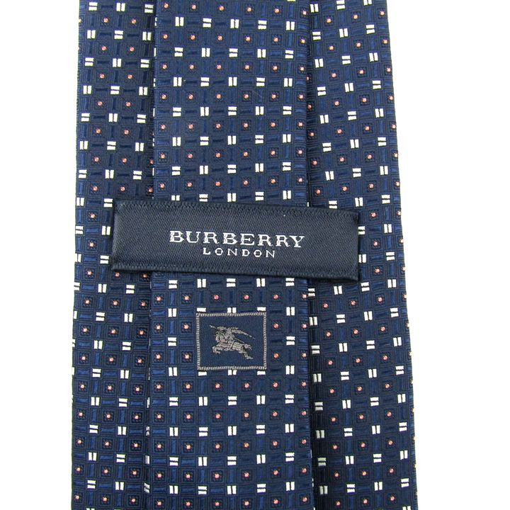 バーバリーロンドン ブランドネクタイ 小紋柄 ホースマーク シルク 日本製 メンズ ネイビー BURBERRY LONDON 【中古】｜BURBERRY  LONDON｜店舗買取｜フォーマルスーツ/小物＞ネクタイ｜USEDのアパレル通販サイト - SMASELL（スマセル）