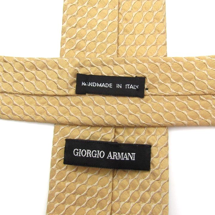 ジョルジオアルマーニ ブランドネクタイ 総柄 黒ラベル シルク混 イタリア製 メンズ ベージュ系 GIORGIO ARMANI 【中古】｜GIORGIO  ARMANI｜店舗買取｜フォーマルスーツ/小物＞ネクタイ｜USEDのアパレル通販サイト - SMASELL（スマセル）