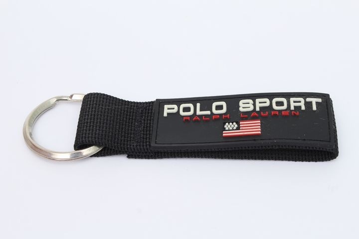 【希少】POLO SPORT ポロスポ 星条旗 ストラップ　ランヤード ピース