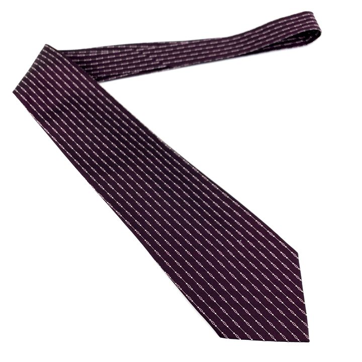 コムサ・デ・モード メン ブランドネクタイ 縦ストライプ柄 シルク