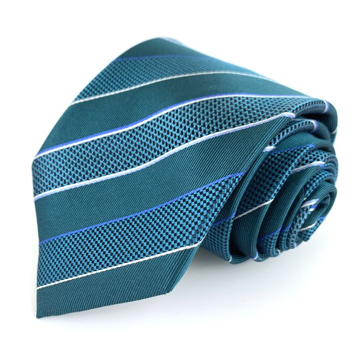 HERMES ネクタイ ストライプ柄 ブルー 【公式通販】