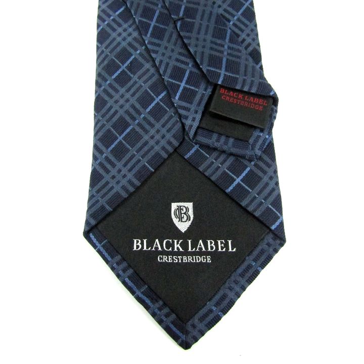 ブラックレーベル クレストブリッジ ネクタイ チェック柄 シルク 日本製 ブランド メンズ ネイビー BLACKLABEL CRESTBRIDGE  【中古】｜BLACKLABEL CRESTBRIDGE｜店舗買取｜フォーマルスーツ/小物＞ネクタイ｜USEDのアパレル通販サイト -  SMASELL（スマセル）