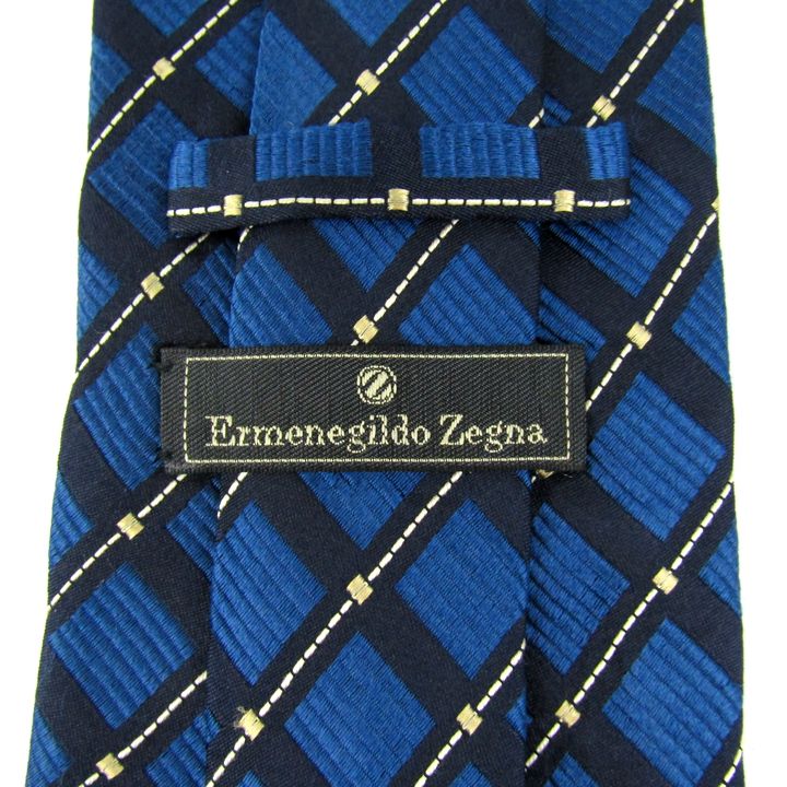 ビンテージ Zegna エルメネジルドゼニア チェック シルク ジャケット ERMENEGILDO ZEGNA Mens 2 Button Blazer Jacket UK 38 Medium Brown