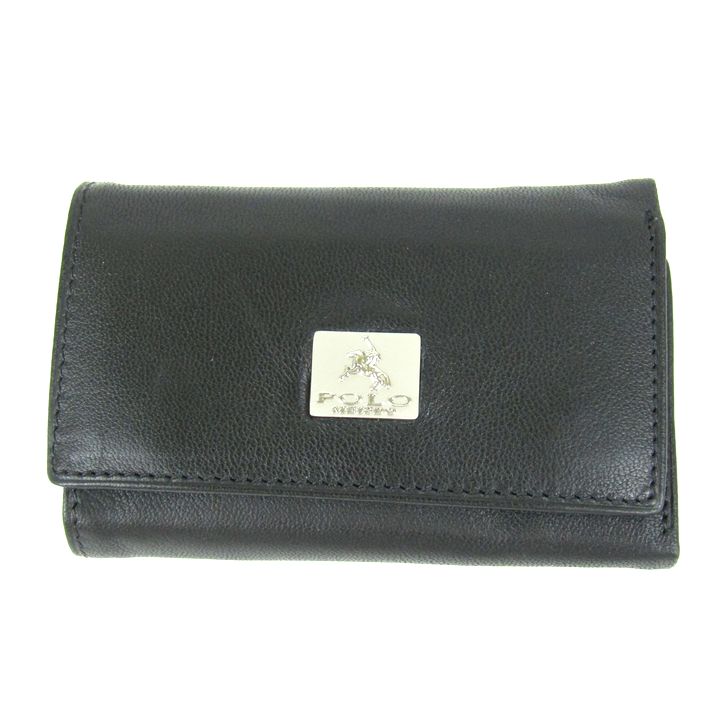 POLO ケース 黒 POLO RALPH LAUREN 名刺入れ ソフトシュリンクレザー カード