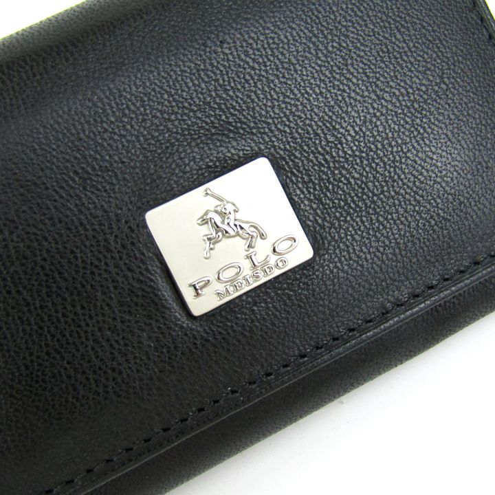 POLO ケース 黒 ポロ キーケース ブランド 黒 メンズ ブラック POLO MEISDO