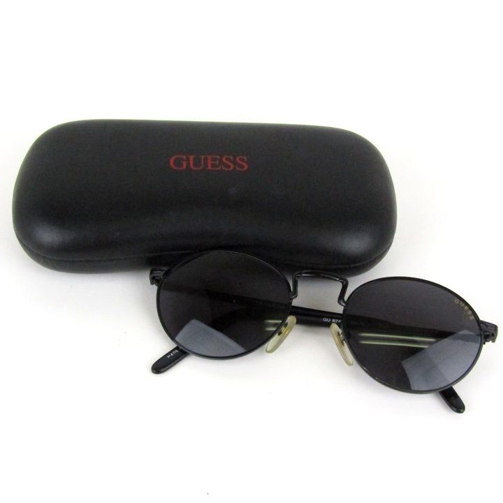 ゲス サングラス フルリム フレーム GU874 TAOS ブランド アイウェア メンズ 53-20-140mmサイズ ブラック Guess 【中古】｜ Guess｜店舗買取｜ファッション雑貨＞サングラス｜USEDのアパレル通販サイト - SMASELL（スマセル）