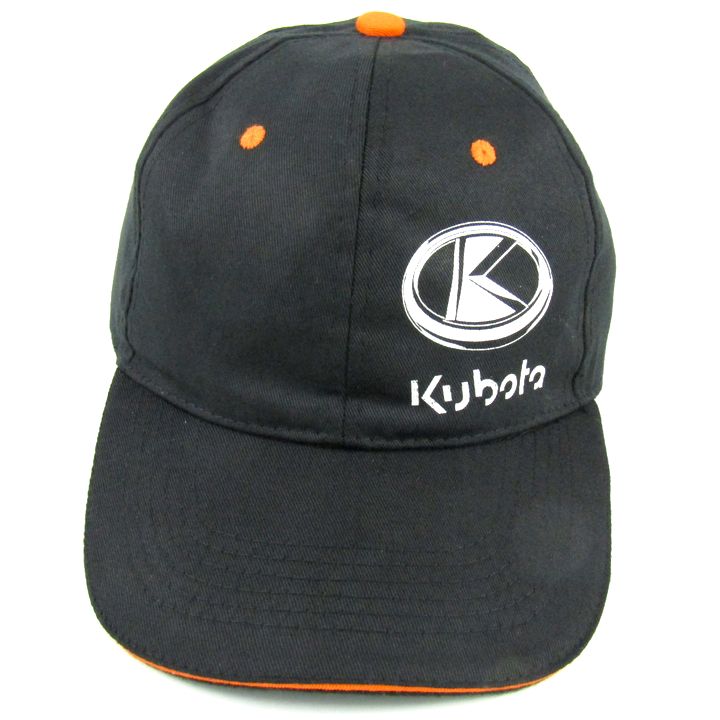 クボタ キャップ ロゴ ベルクロ 帽子 メンズ ブラック Kubota クボタ キャップ ロゴ ベルクロ 帽子 メンズ ブラック Kubota