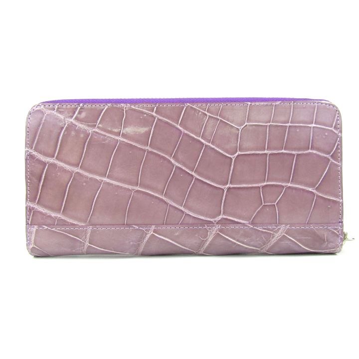クロワ・ロワイヤル 長財布 リアルクロコ ワニ革 ロングウォレット  