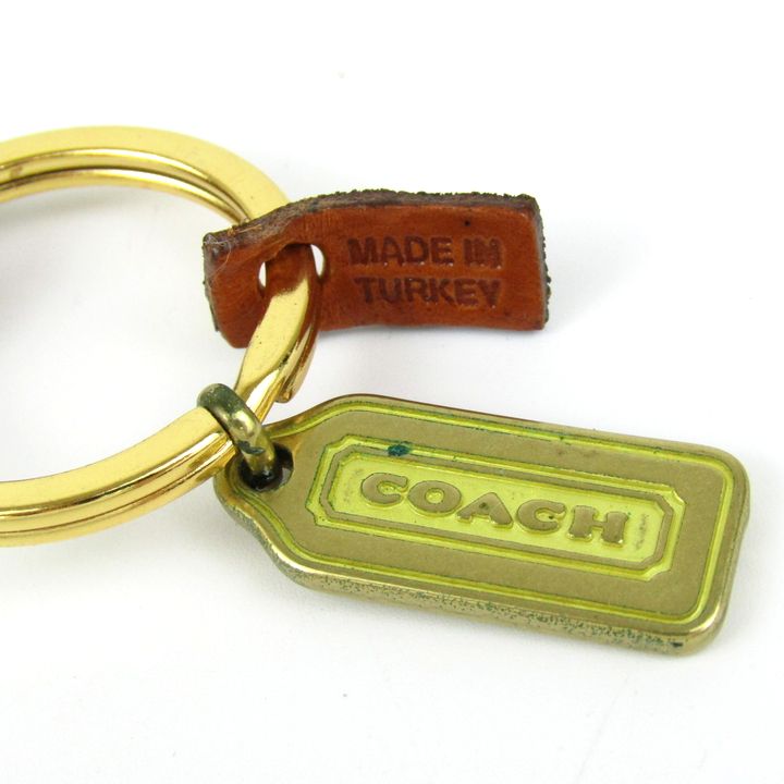 【希少】OLD COACH キーホルダー チャーム エルゴ レザー ブラウン 希少】OLD COACH キーホルダー チャーム エルゴ レザー ブラウン