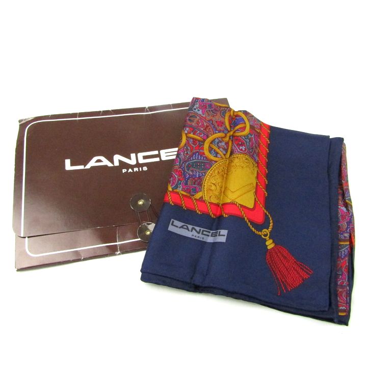LANCEL せま 大判ハンカチ