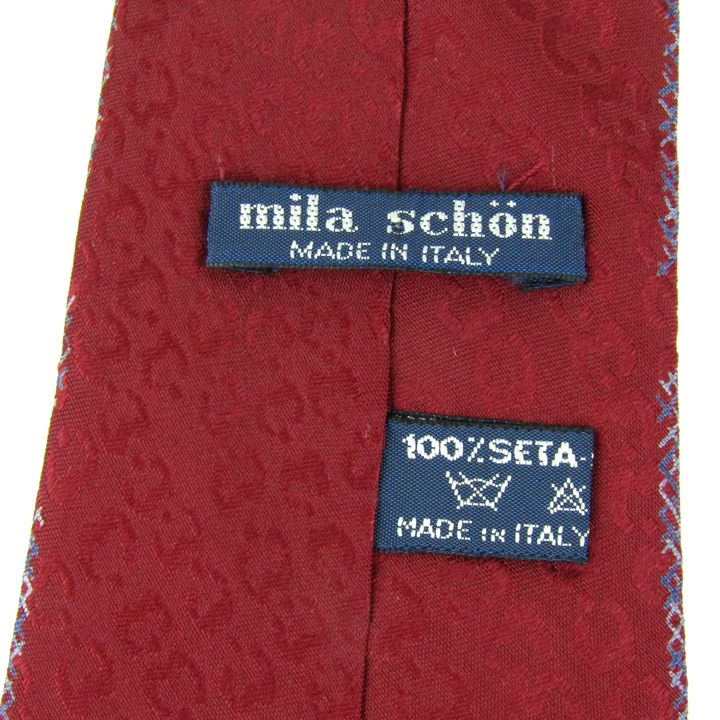 ミラショーン ネクタイ ブランド 総柄 腕時計 シルク イタリア製 メンズ ボルドー mila schon 【中古】｜mila schon｜店舗買取｜フォーマルスーツ/小物＞ネクタイ｜USEDのアパレル通販サイト  - SMASELL（スマセル）