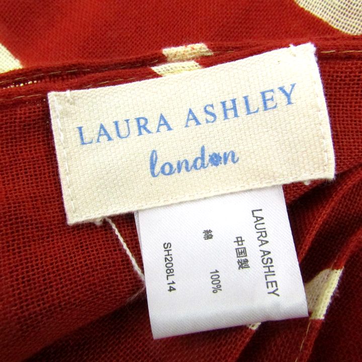 ローラアシュレイ ストール ボーダー コットン マフラー ブランド