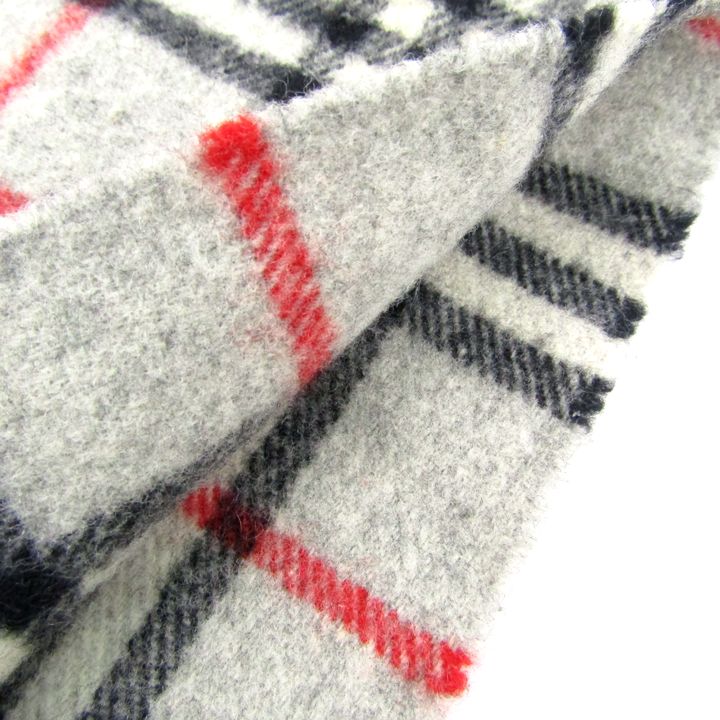 BURBERRYS バーバリー ラムウール ノバチェック マフラー 励ます グレー
