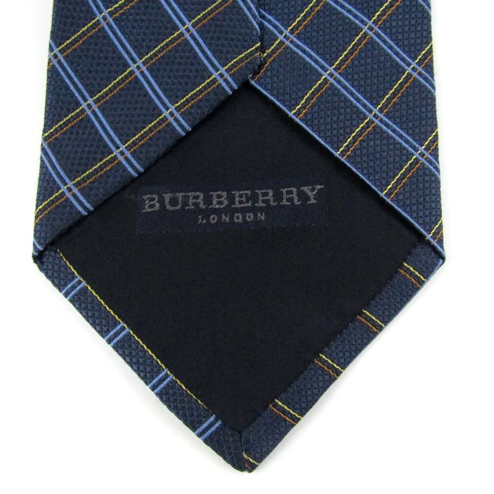 バーバリー ネクタイ ブランド チェック柄 シルク 日本製 メンズ ネイビー BURBERRY 【中古】｜BURBERRY｜店舗買取｜フォーマルスーツ /小物＞ネクタイ｜USEDのアパレル通販サイト - SMASELL（スマセル）