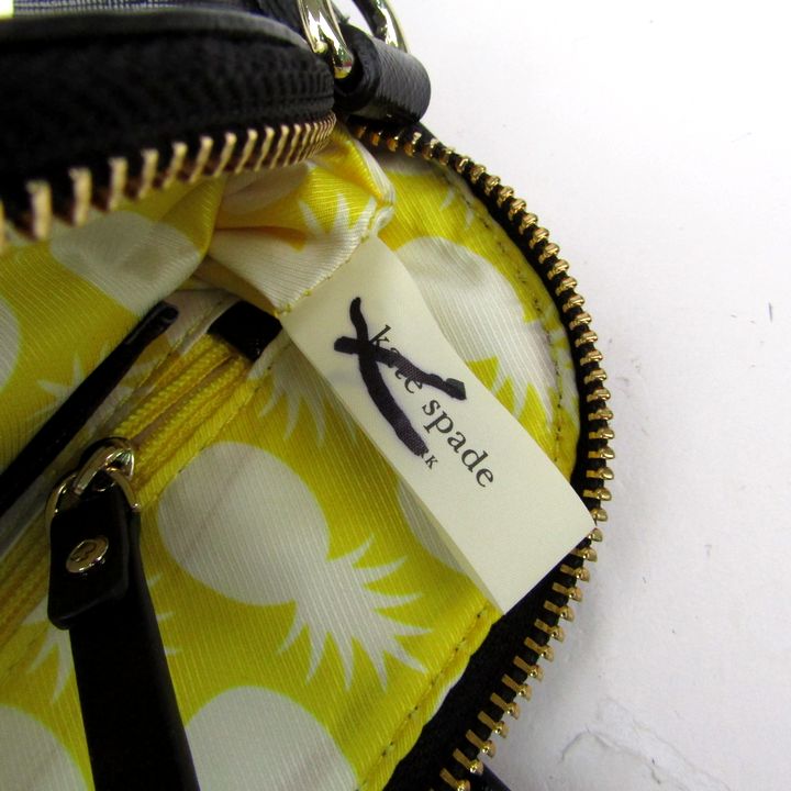 kate spade バイカラージャケット 黒・白・黄緑　S kate spade バイカラージャケット 黒・白・黄緑 S