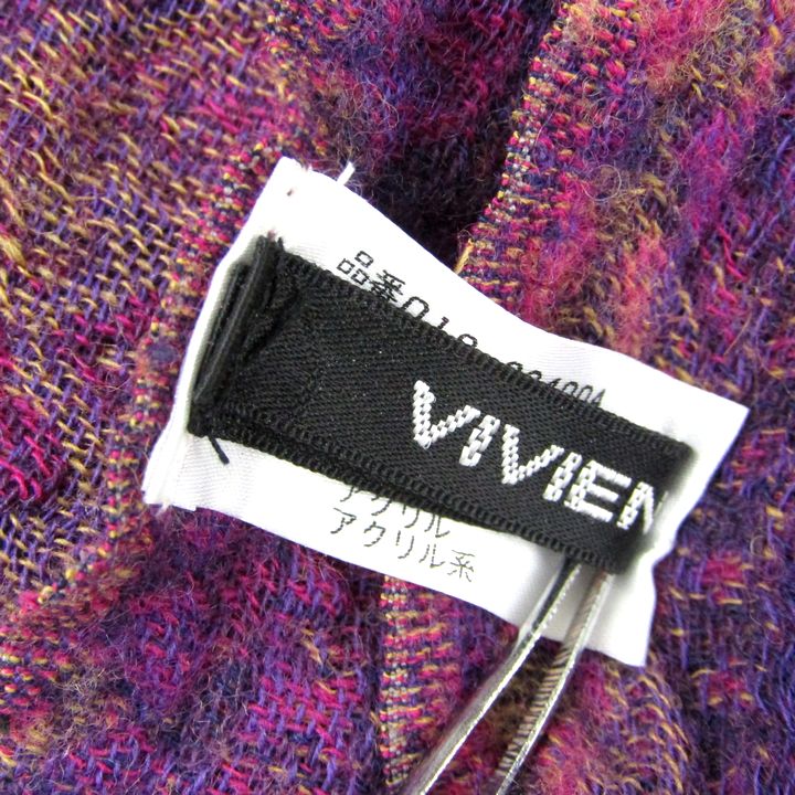 ヴィヴィアンタム マフラー ストール ウール 刺繍 ブランド レディース マルチカラー VIVIENNE TAM 【中古】｜VIVIENNE TAM｜店舗買取｜ファッション雑貨＞マフラー｜USEDのアパレル通販サイト  - SMASELL（スマセル）