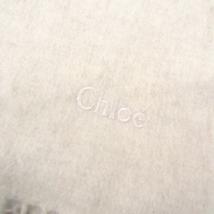 クロエ マフラー カシミヤ 無地 ブランド レディース ベージュ