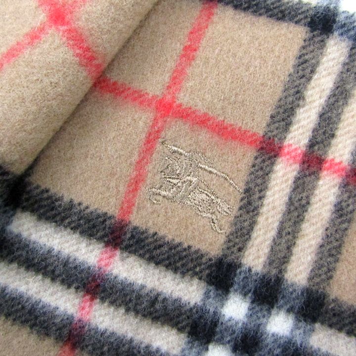 vintage! Burberrys ノバチェックショール　マフラー ロゴ刺繍 バーバリーズ マフラー ノバチェック ロゴ刺繍 ブランド メンズ