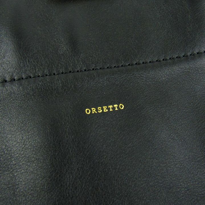 最終価格オルセット トートレザー クラッチバッグ 2way ブラック ORSETTO 2－way クラッチバッグ | maison
