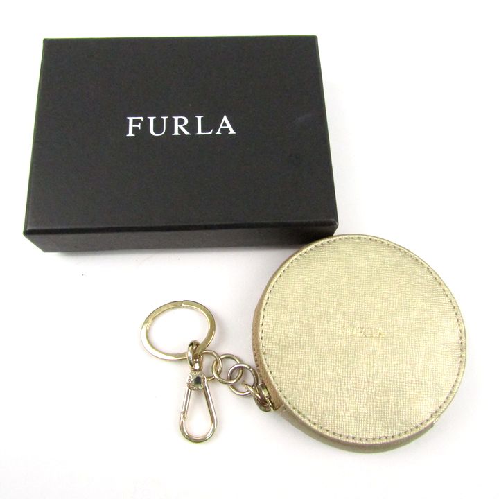 FURLA フルラ チャーム キーホルダー ミニポーチ 革製 FURLA フルラ チャーム キーホルダー ミニポーチ しばり 革製