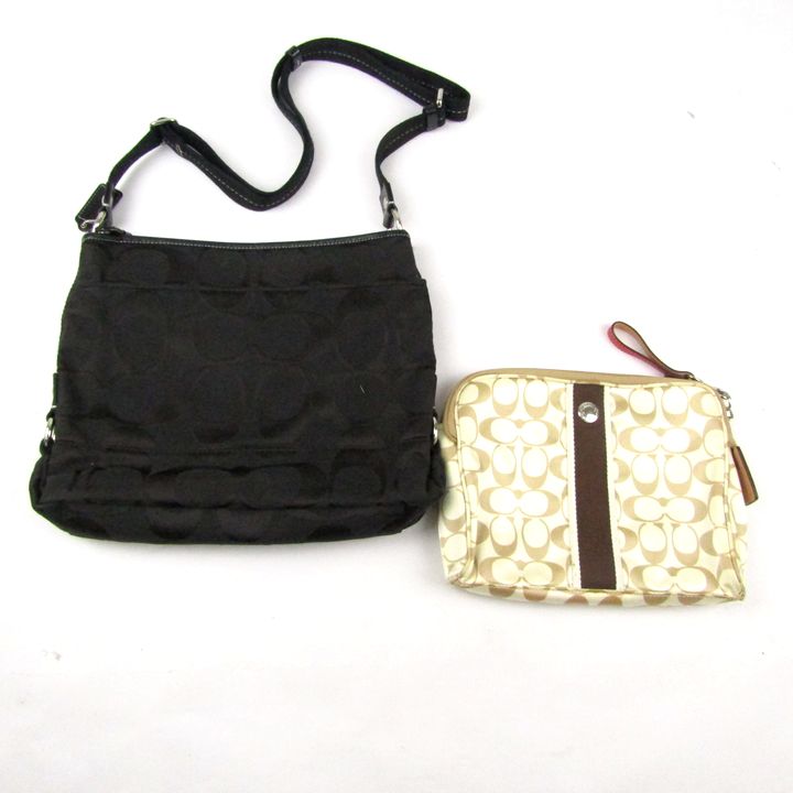 オールドコーチ 希少マルチポーチ 2点セット ブラック ネイビー