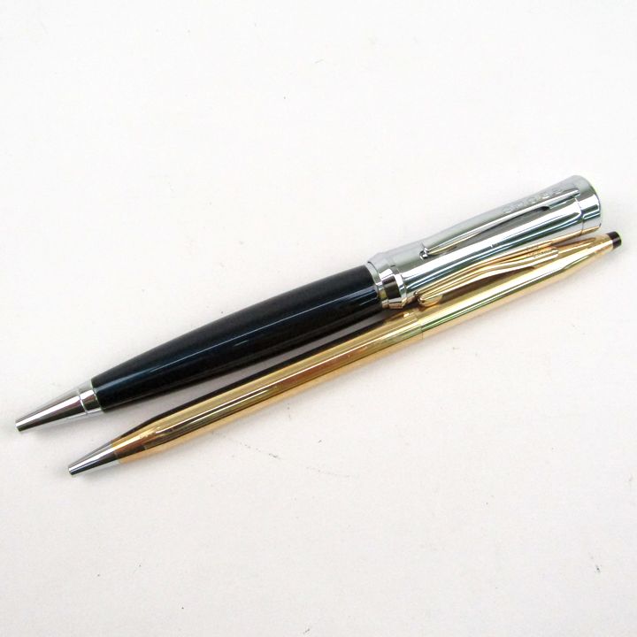 クロス ボールペン 2点セット 文房具 筆記確認済 ゴールド/シルバー  