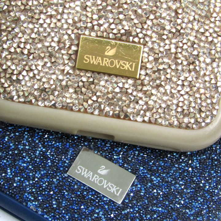 ✨ 新品未使用 スワロフスキー iPhone12 mini シルバー SWAROVSKI - ➁新品未使用☆美品スワロフスキースマホケース