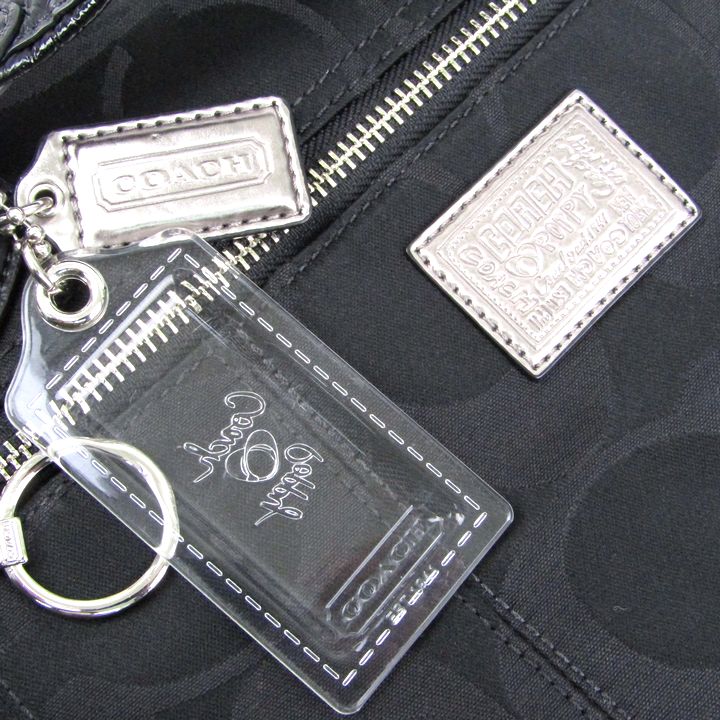 コーチ ポピー トートバッグ 18351 シグネチャー サテン カバン