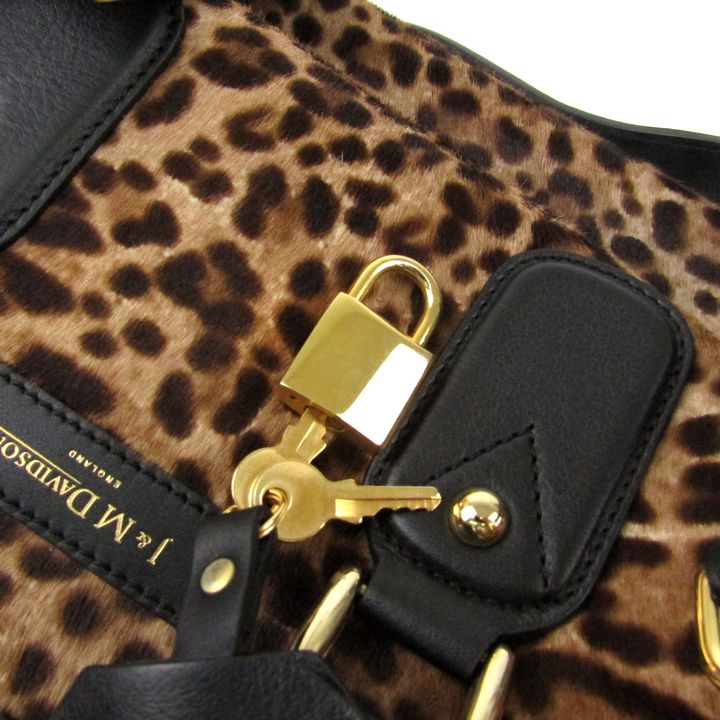 ジェイアンドエムデヴィッドソン 未使用 ボストンバッグ ハラコレザー  