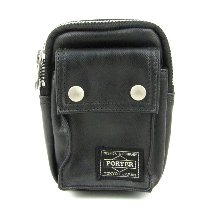 PORTER ブラック ポーチ 日本製 ストラップ付き STUSSY ステューシー PORTER ポーター ポーチ ネックストラップ