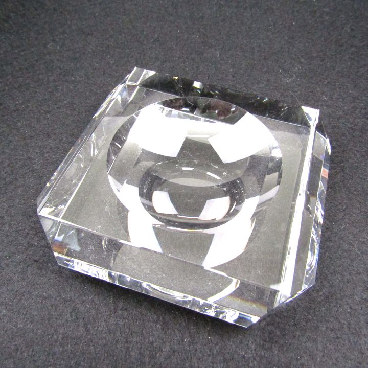 ホヤ クリスタル ガラス トレイ 置物 小物入れ ブランド インテリア