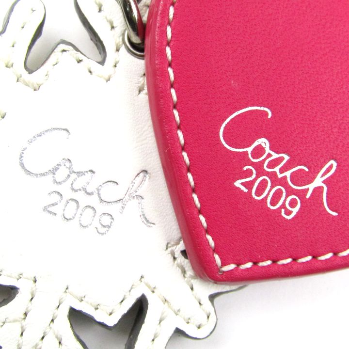 コーチ キーホルダー 2点セット バッグチャーム ハート 雪の結晶