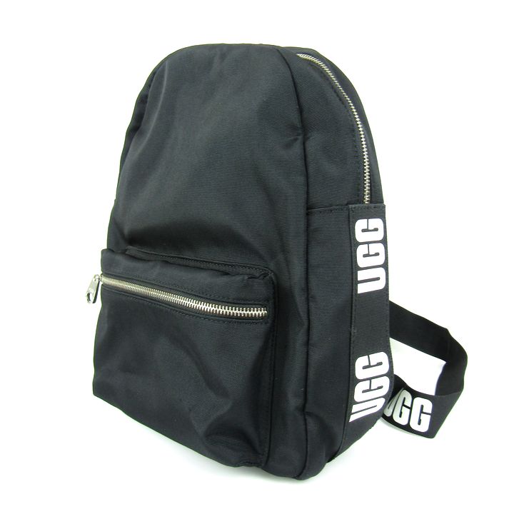 アグ リュックサック デイパック ロゴ 鞄 カバン ブランド 黒  