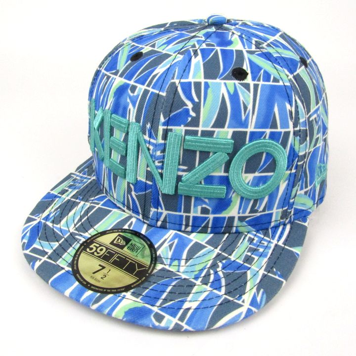 ワンピなど最旬ア！ ケンゾー キャップ 帽子 アート ボタニカル 59FIFTY ニューエラ 帽子