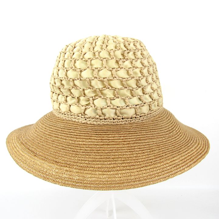 Stella McCartney 麦わら帽子 57ベージュ バケットハット 田中帽子店
