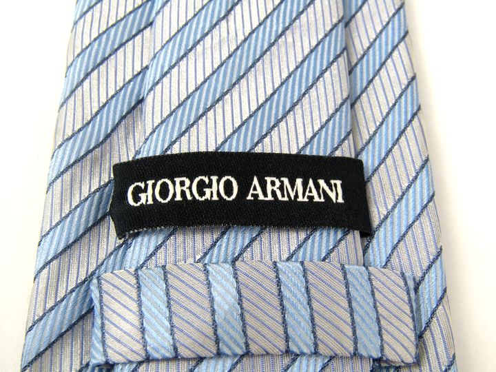 ジョルジオアルマーニ ネクタイ ストライプ柄 高級 シルク メンズ