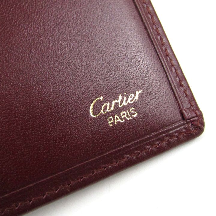 Cartier ブラウン 長財布 カルティエ 長財布 ロゴ型押し ウォレット ブランド レディース