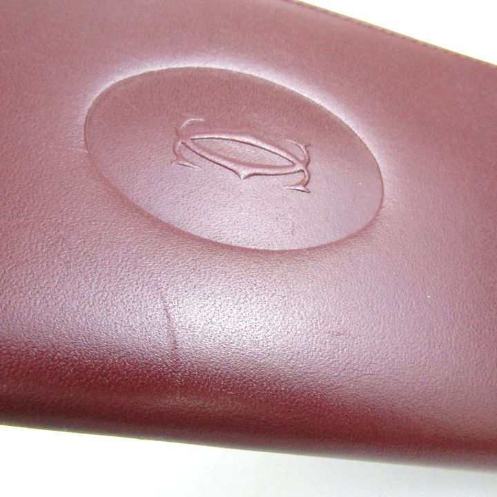 カルティエ 長財布 ロゴ型押し ウォレット ブランド レディース