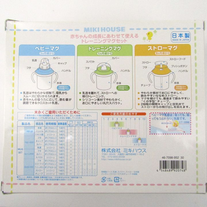 ミキハウス ベビー食器 テーブルウェアセット・マグセット 2点セット  