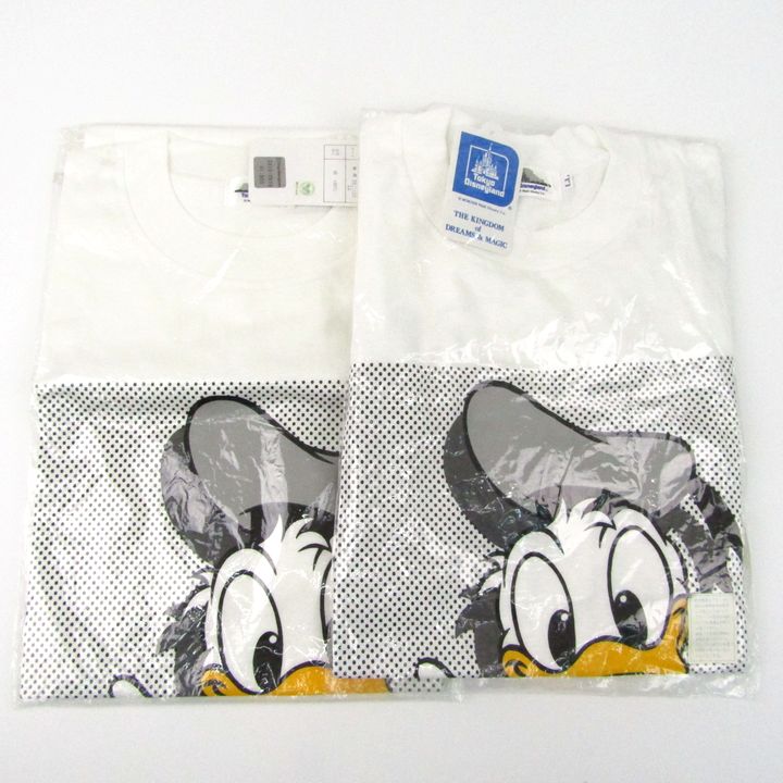 新品　未使用　Lサイズ　ドナルドダック　東京Disney　Tシャツ　2枚セット 東京ディズニーランド ドナルドダック Tシャツ 未使用 2点