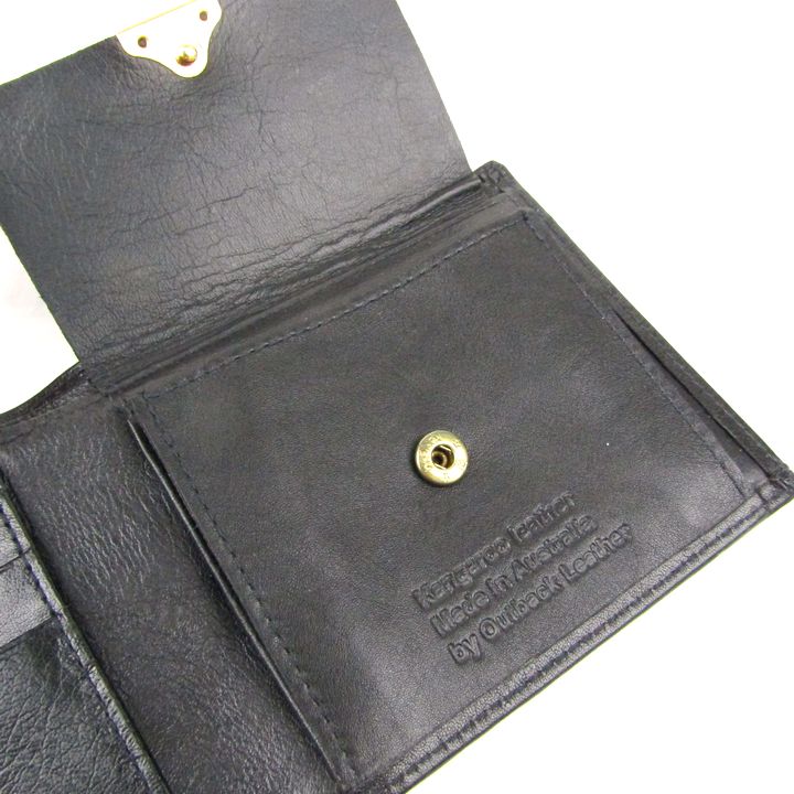 〔未使用〕折り財布  kangaroo world  オーストラリア製 ブッシュ 二つ折り財布 未使用 カンガルーレザー オーストラリア