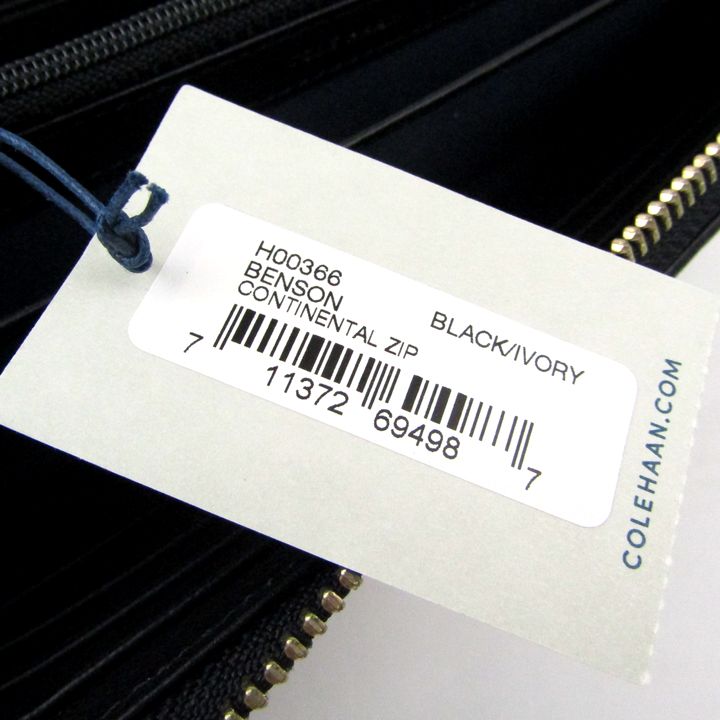 COLE HAAN コールハーン　長財布　ホワイト　革　中古 Cole Haan - COLE HAAN コールハーン 長財布 ホワイト 革 中古の