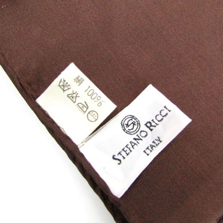 ステファノリッチ スカーフ 総柄 シルク 小物 ブランド レディース