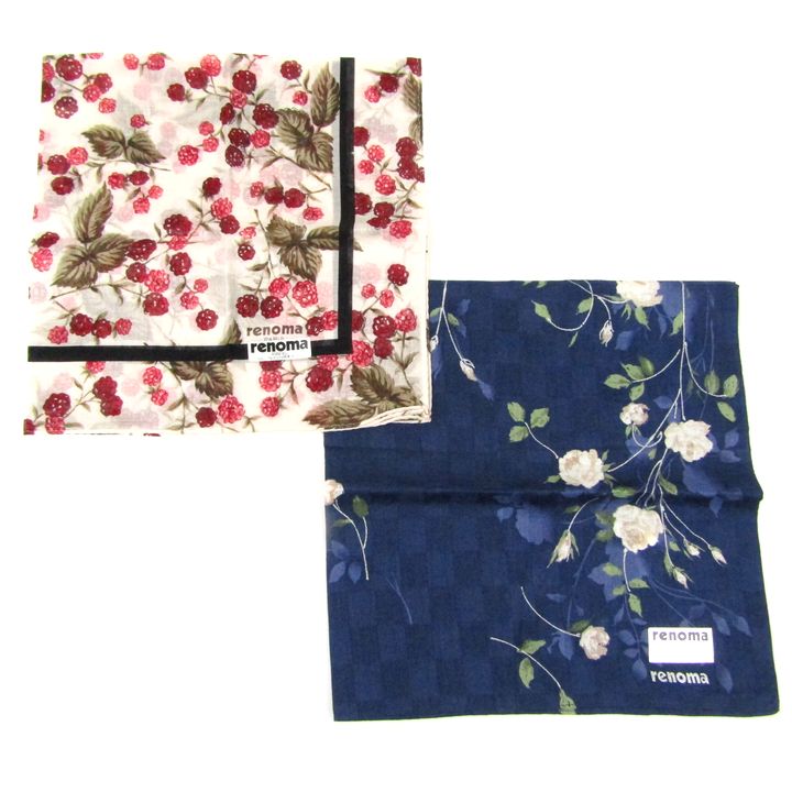 【高品質】 レノマ 大量 まとめて 9点セット チェック柄等 未使用 ハンカチ Clothing