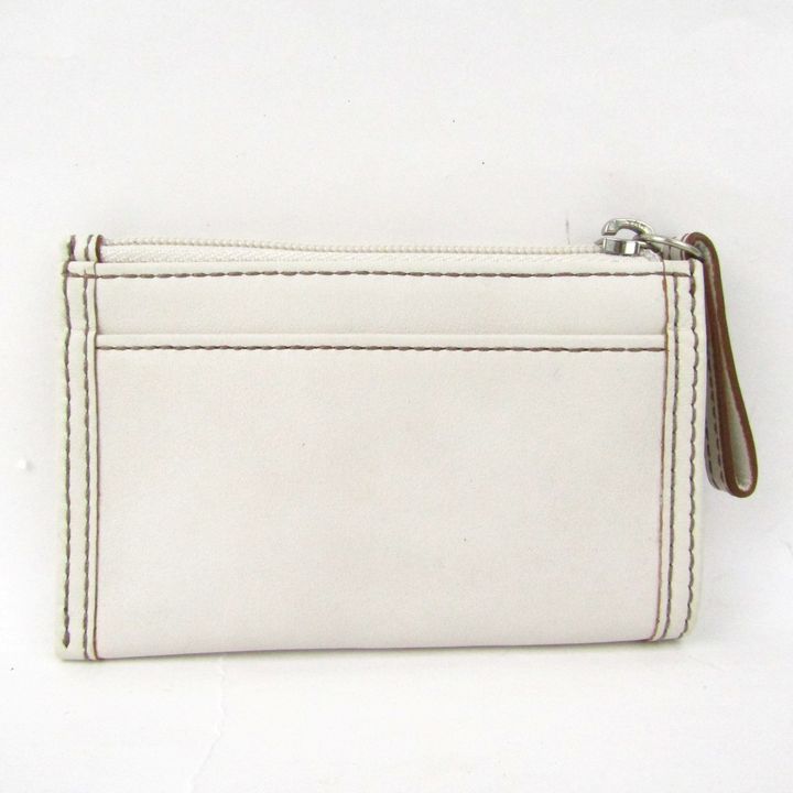 COACH コーチ 三つ折り財布 ホワイト レザー 小銭入れ カードケース ホワイト 【公式】COACH – コーチ 財布＆革小物 レディース