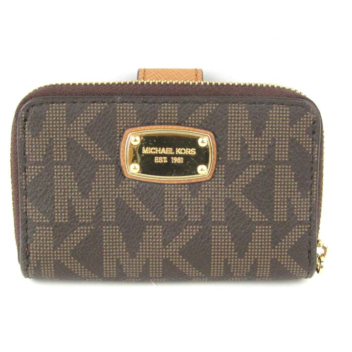 【新品未使用】MICHAEL KORS マイケルコース コインケース バニラ MICHAEL KORS マイケルコース コインケース PVC レザー
