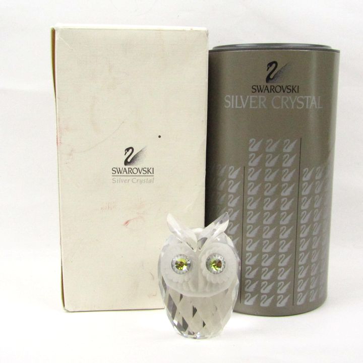 スワロフスキー♡ふくろう クリスタル 置物♡ スワロフスキー ふくろう